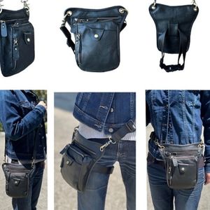 NEW, BLACK Cowhide Leather